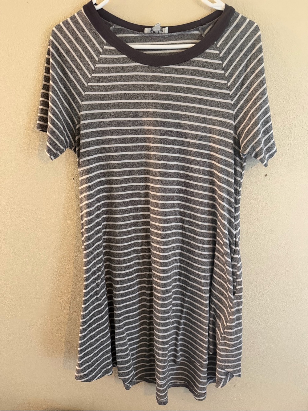 Umgee USA Striped Short Sleeve Dress